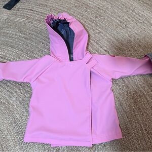 Widgeon Pink Hooded Kids Rain Jacket